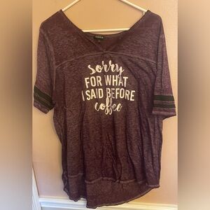 Torrid Purple Graphic Tee
